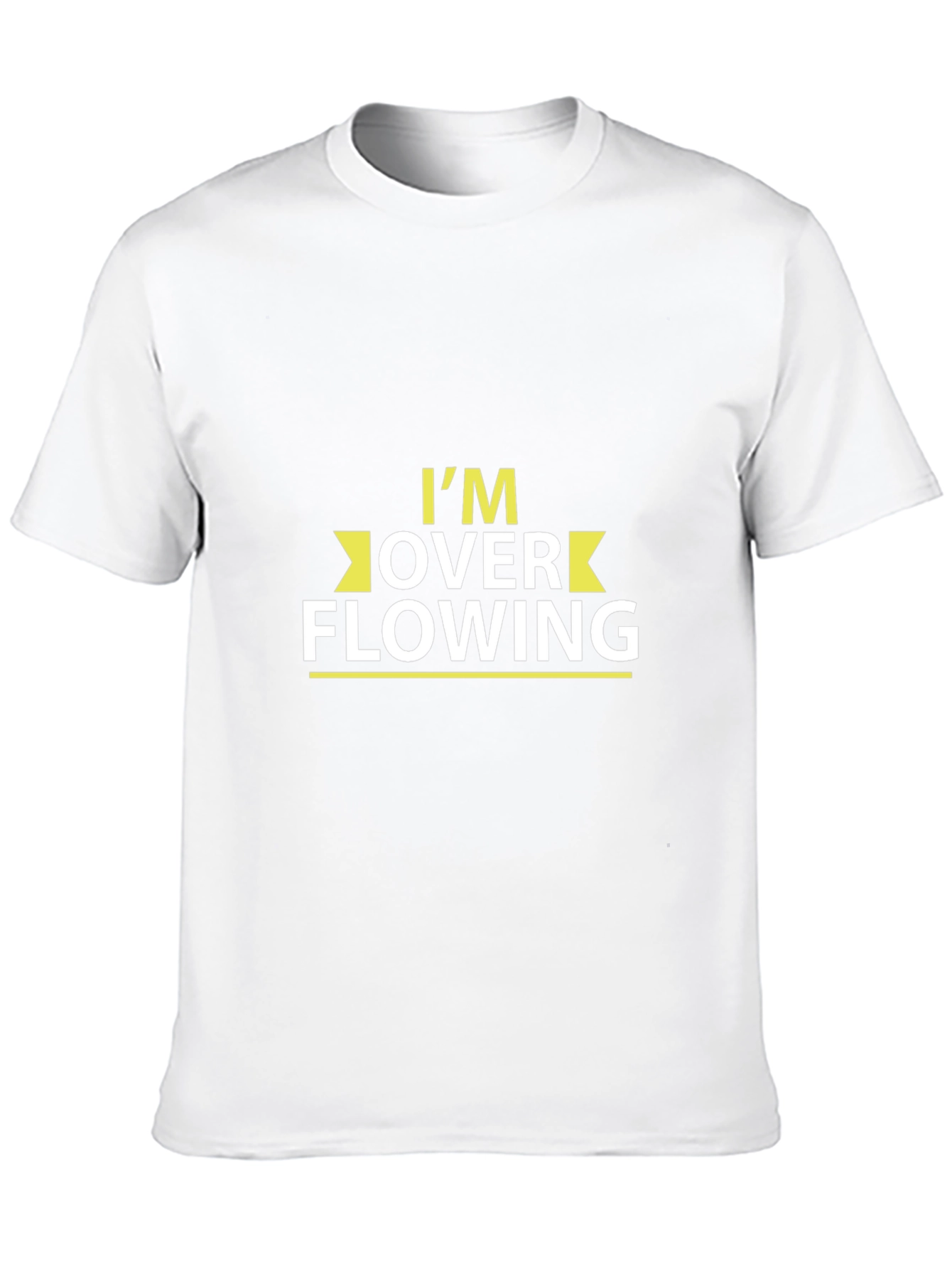 Overflowing Tee: Black Cotton Blend T-Shirt