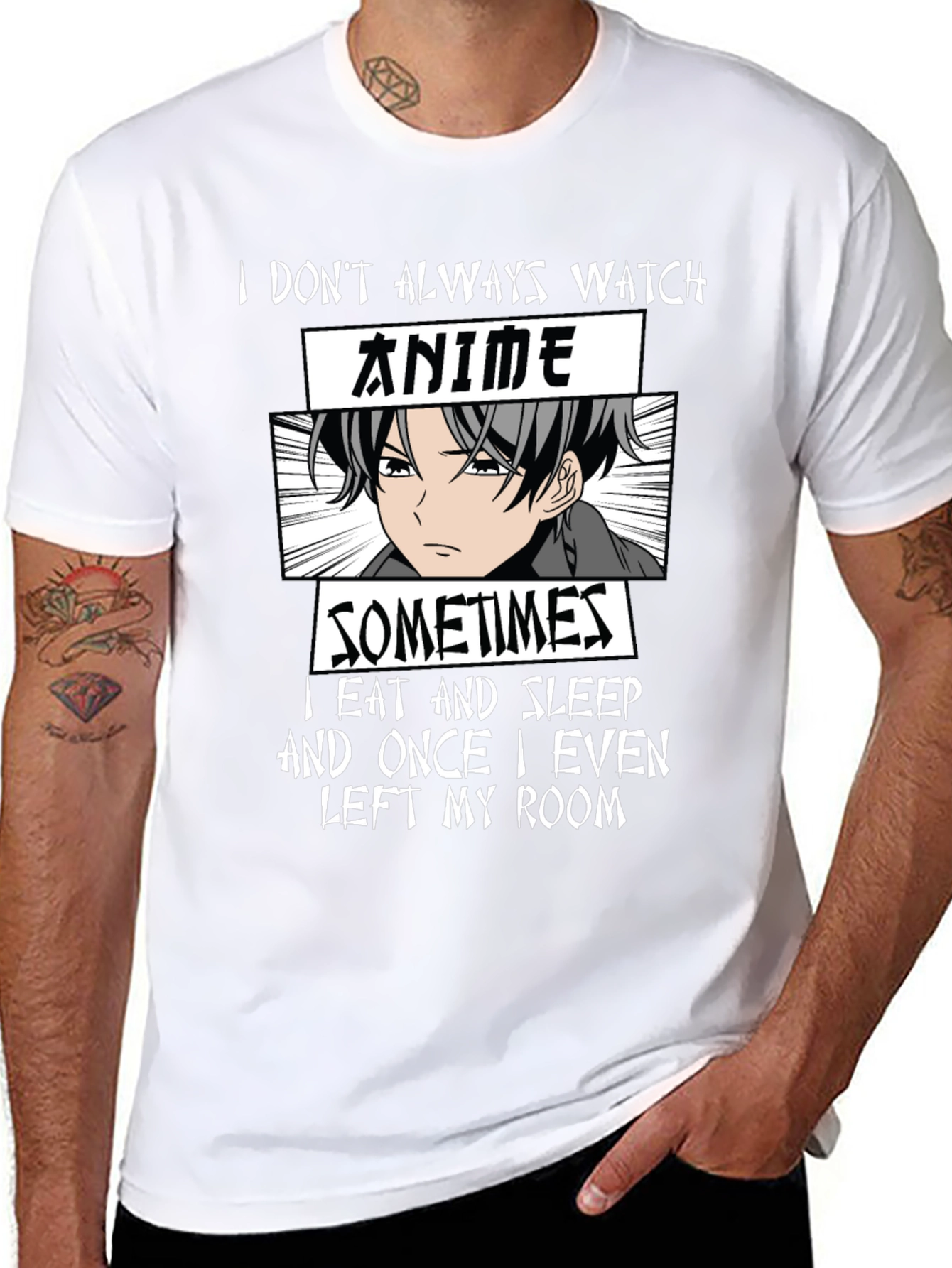 Anime Lover T-Shirt - I Dont Always Watch Anime