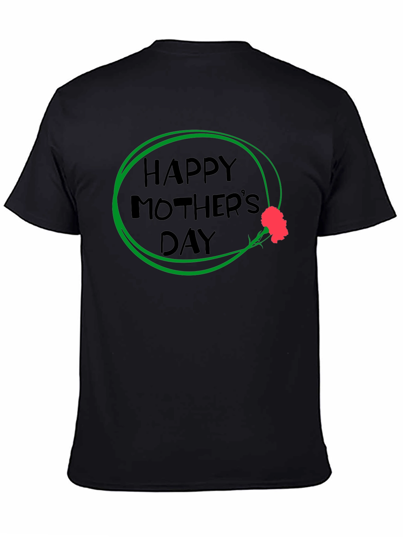Happy Mothers Day T-Shirt - Black
