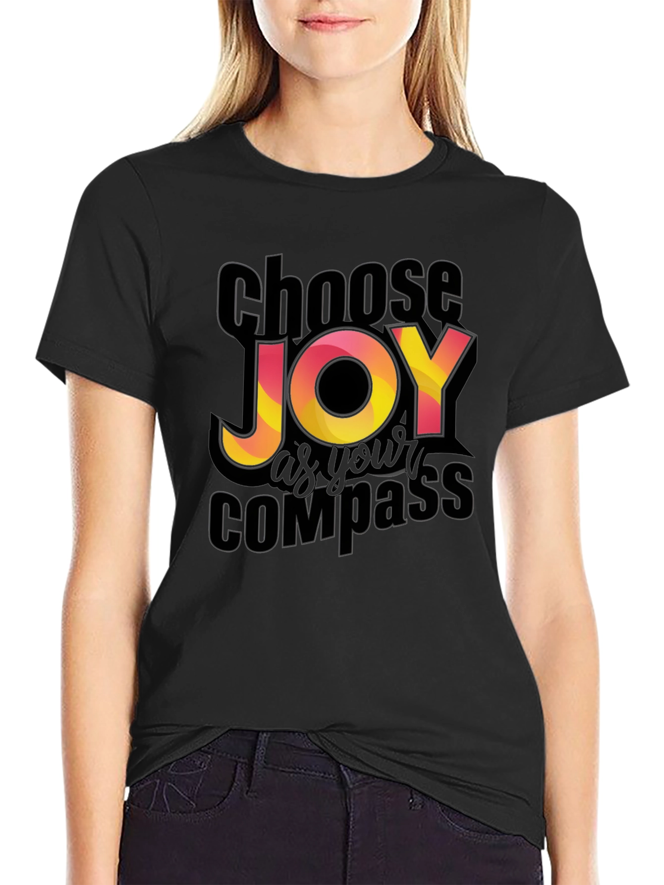 Choose Joy Compass Graphic T-Shirt