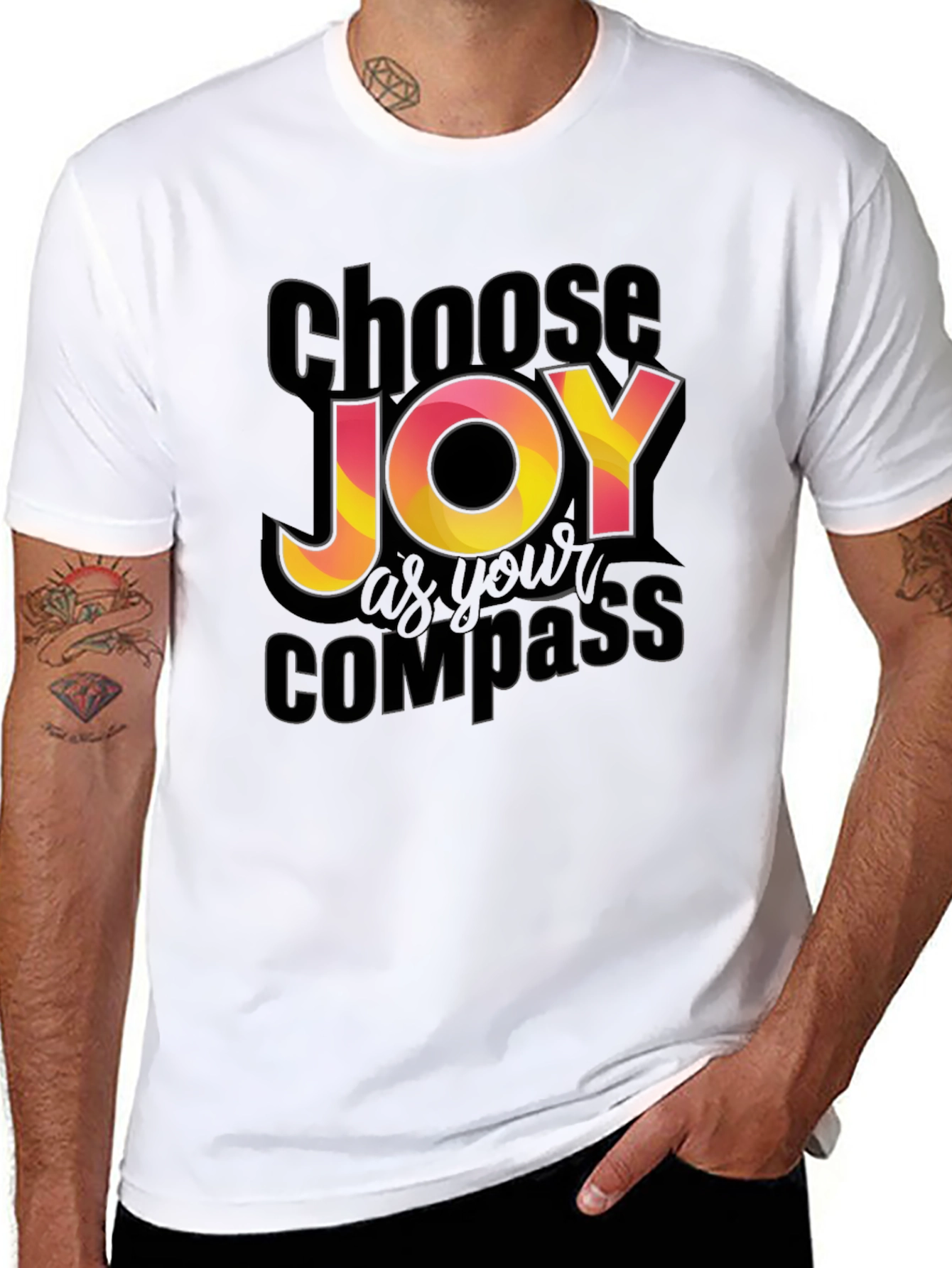 Choose Joy Compass Graphic T-Shirt