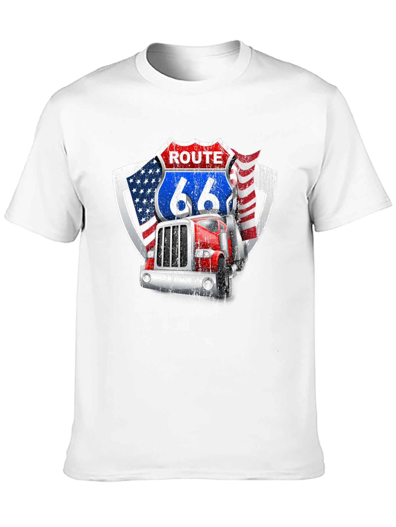 Route 66 Trucker Graphic Tee