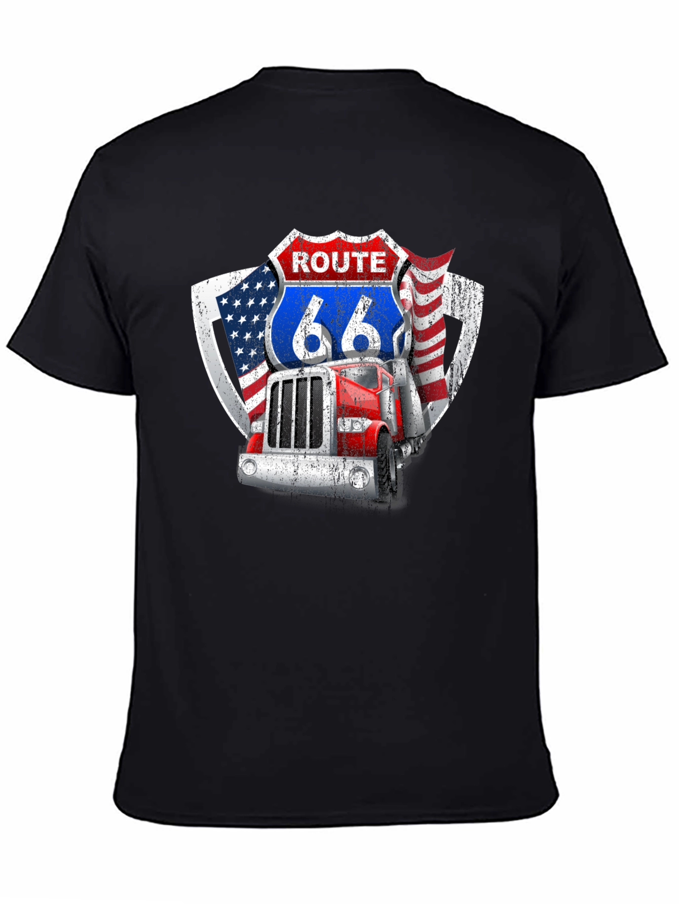 Route 66 Trucker Graphic Tee