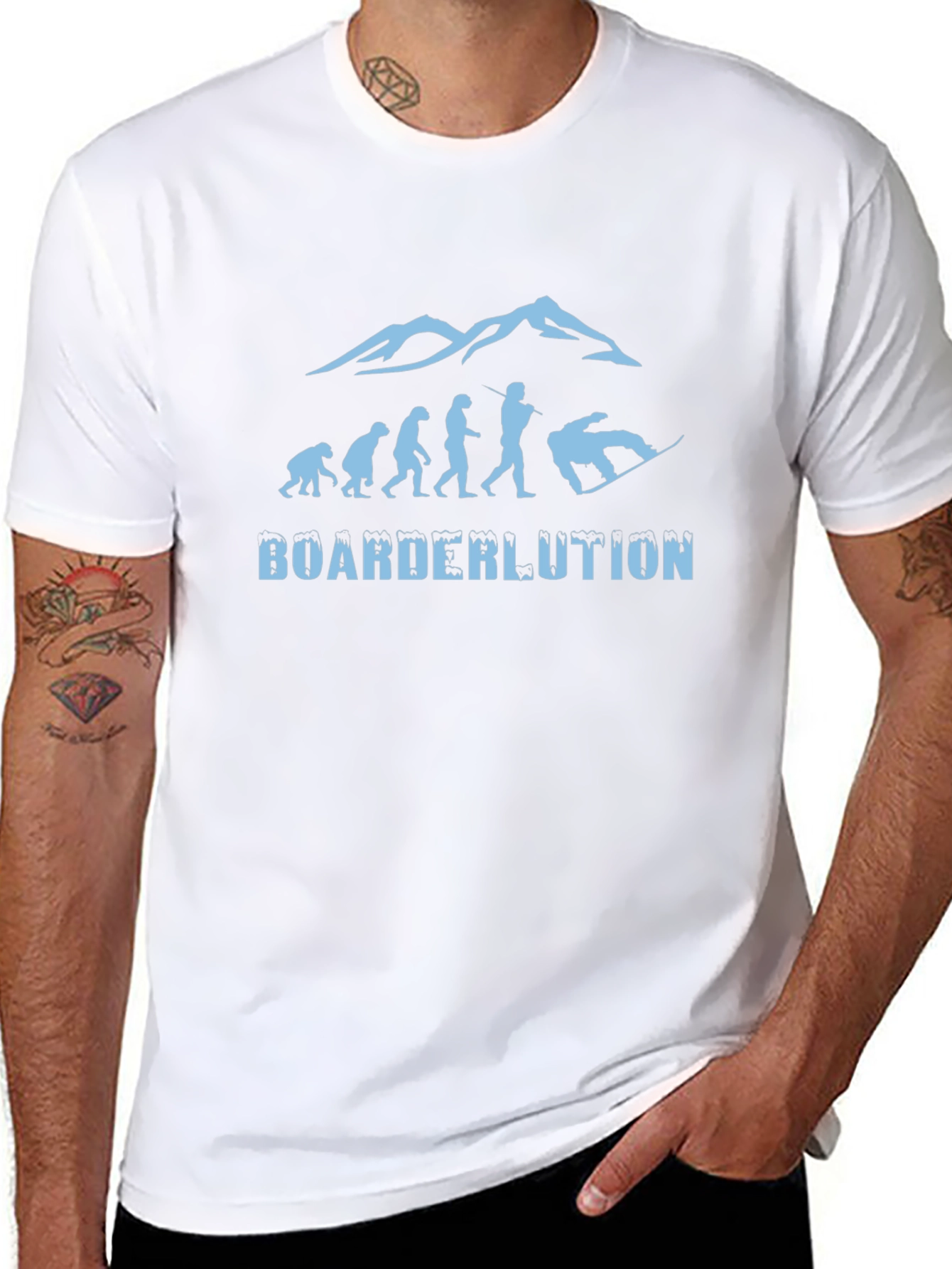 Boarderlution Evolution Snowboard T-Shirt
