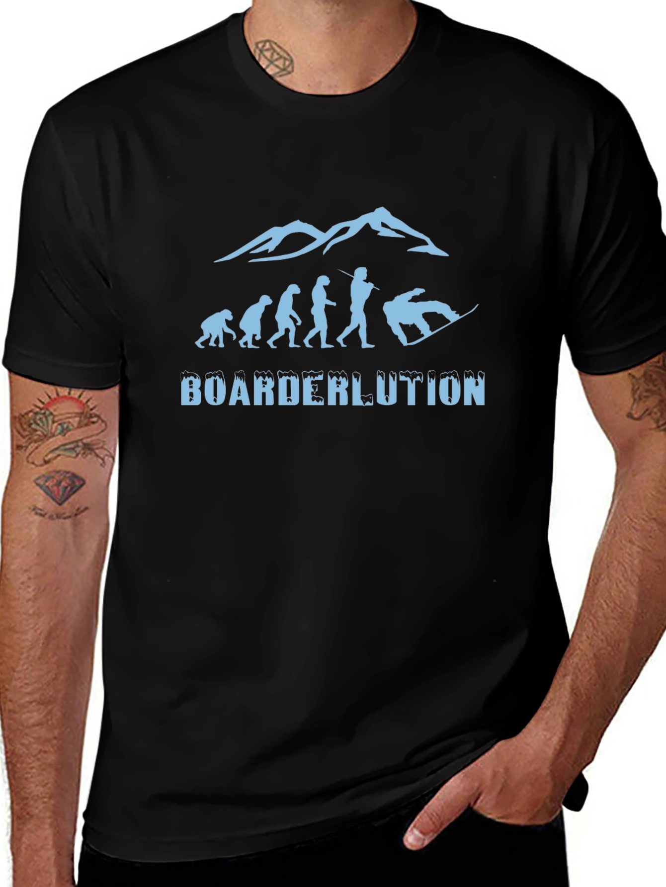 Boarderlution Evolution Snowboard T-Shirt