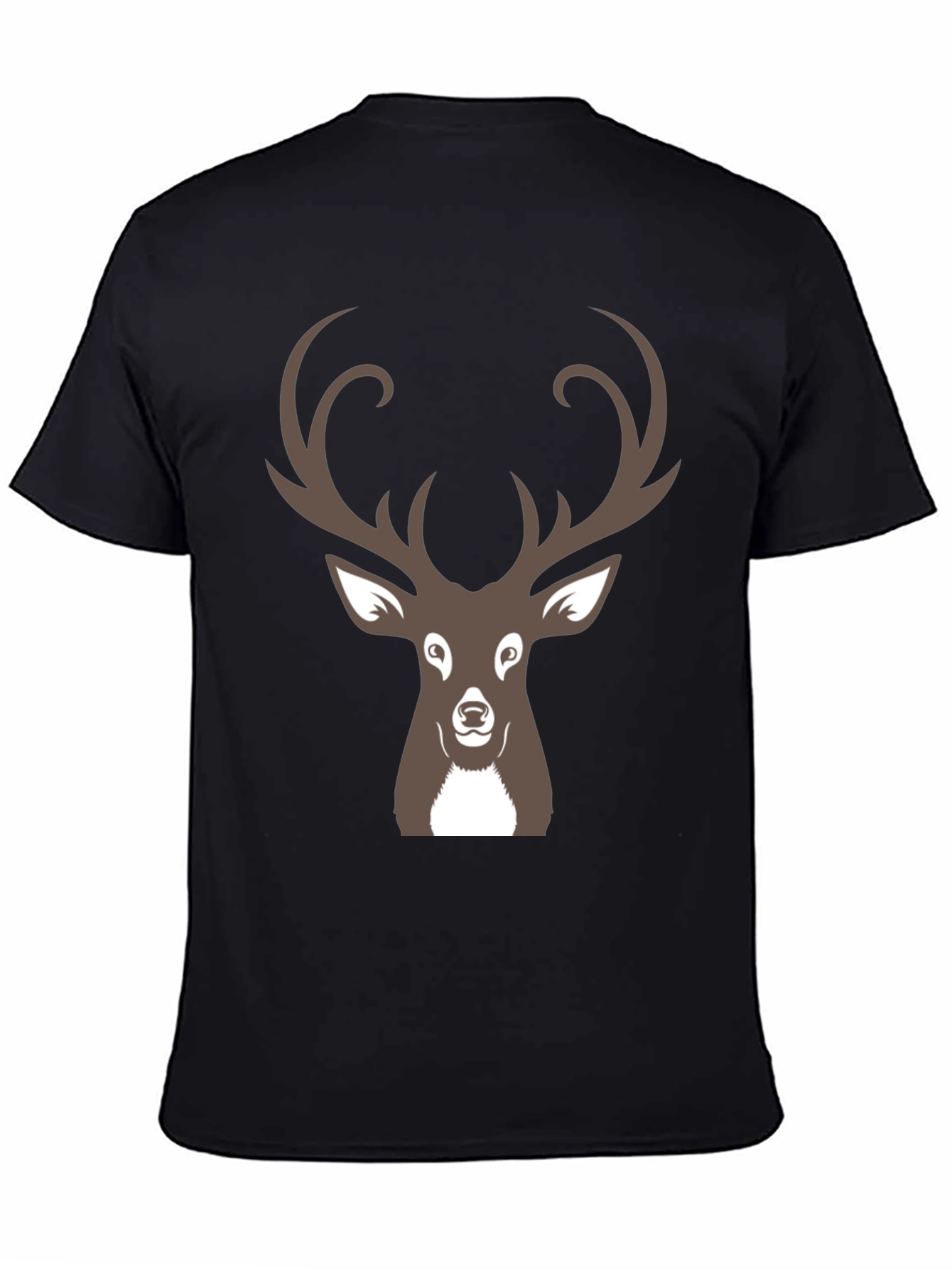 Deer Graphic Black T-Shirt