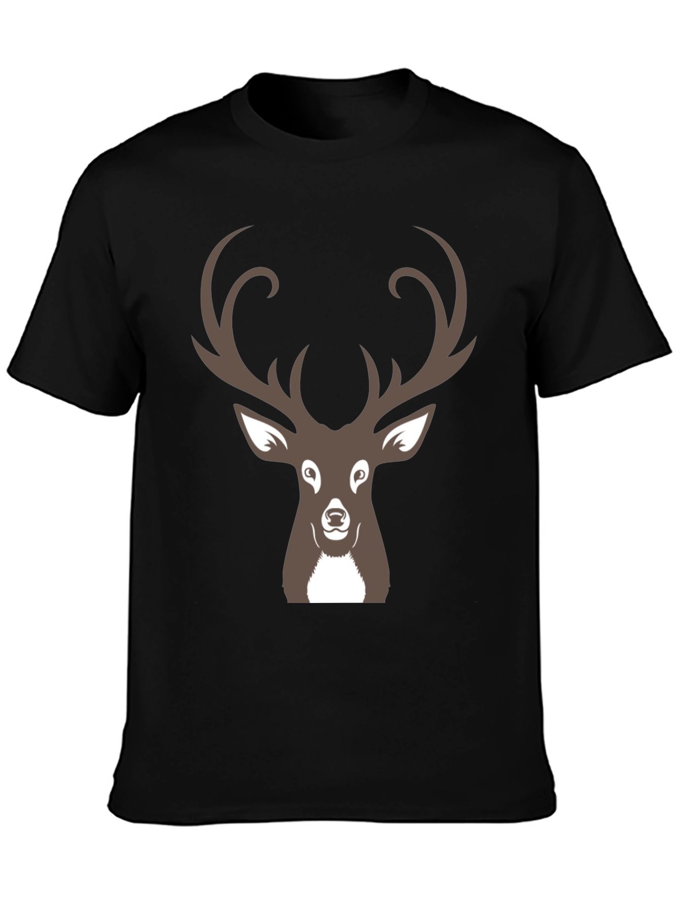 Deer Graphic Black T-Shirt