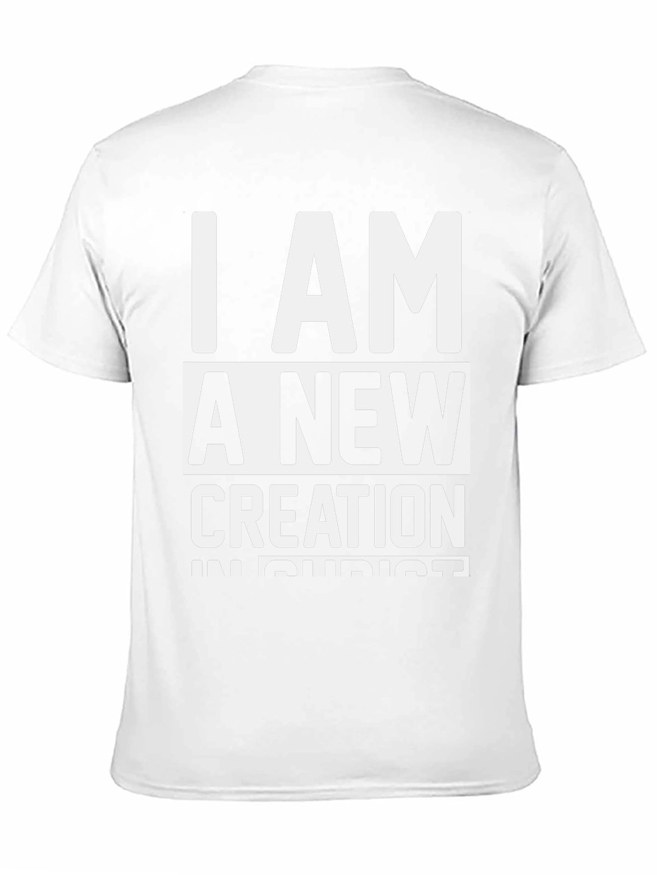 I Am A New Creation Christian Black T-Shirt