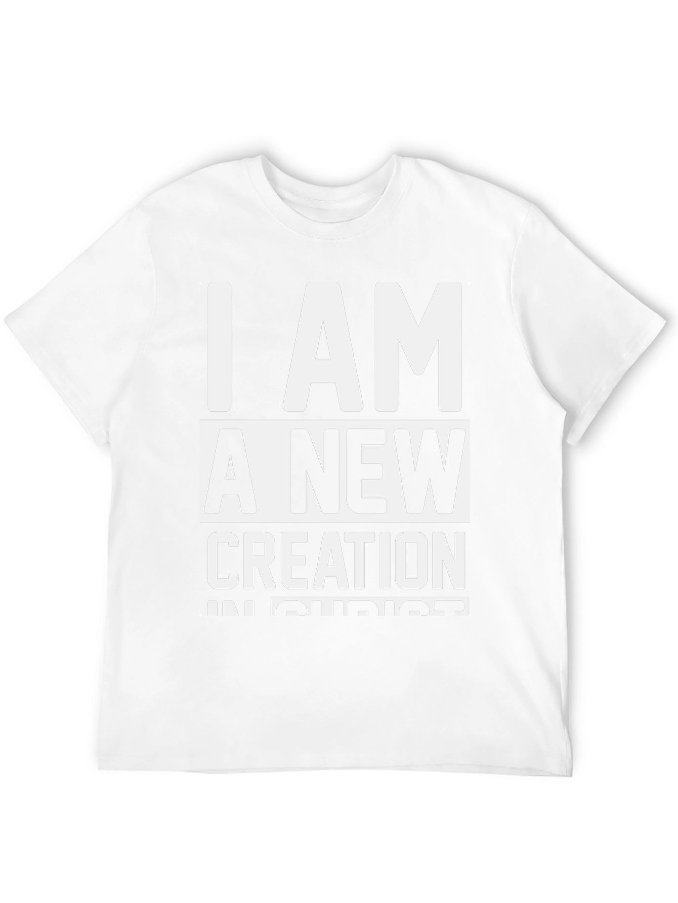 I Am A New Creation Christian Black T-Shirt