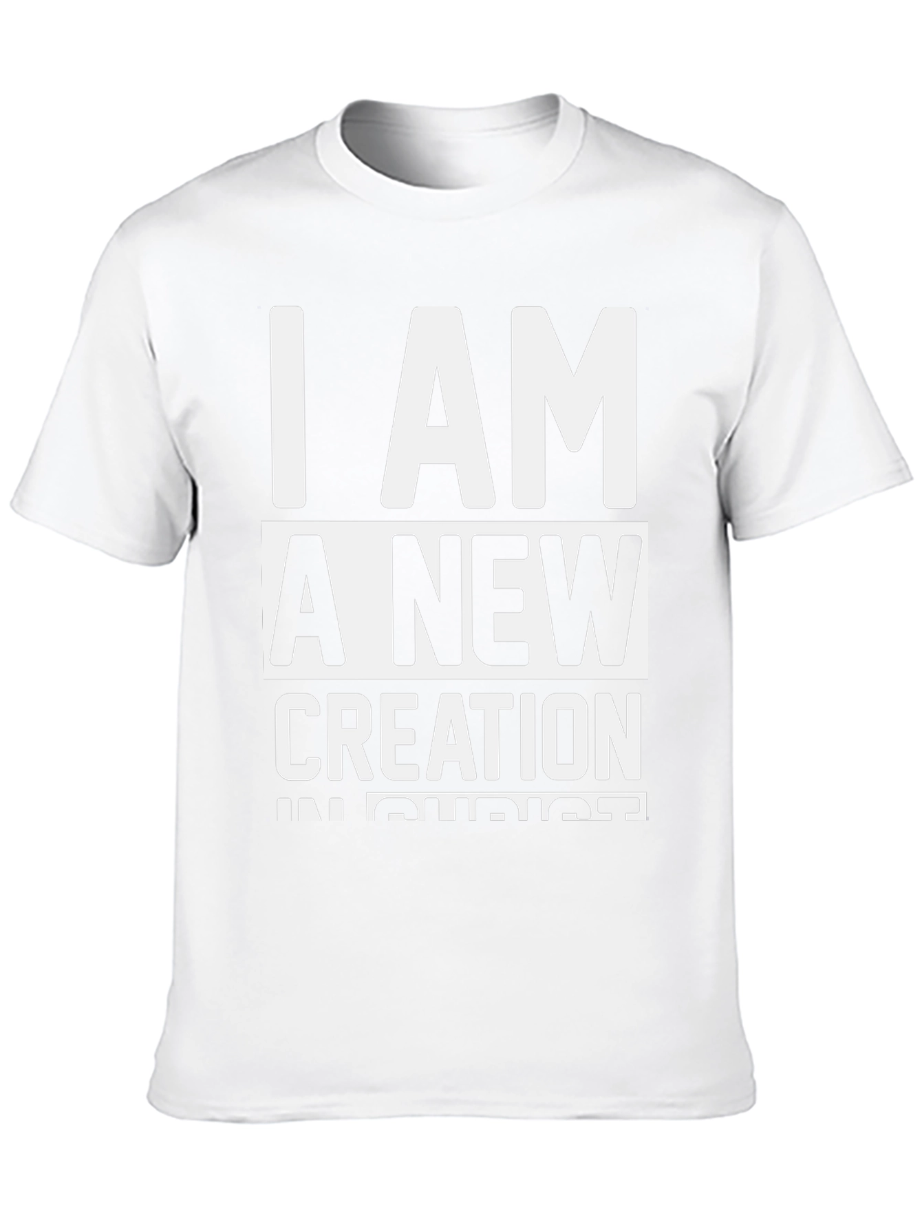 I Am A New Creation Christian Black T-Shirt