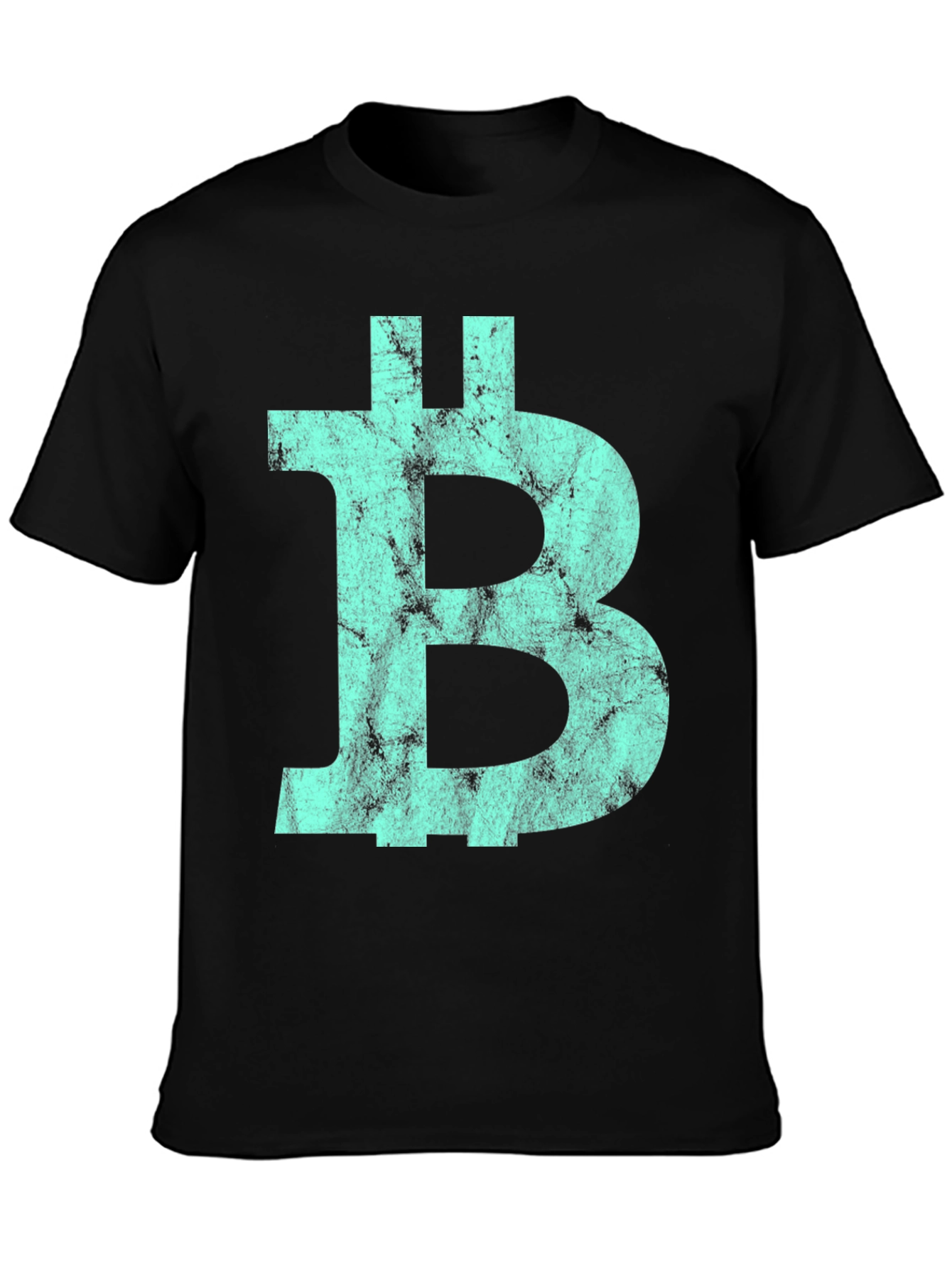Bitcoin Distressed Logo Graphic Tee