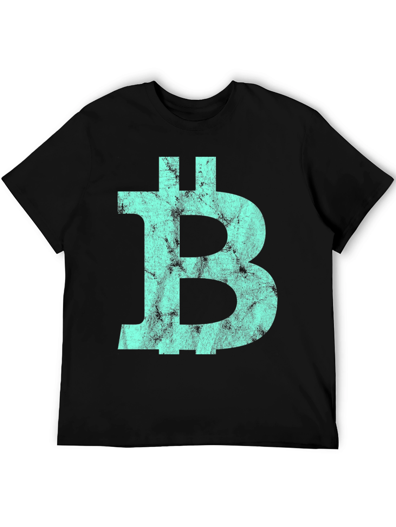 Bitcoin Distressed Logo Graphic Tee