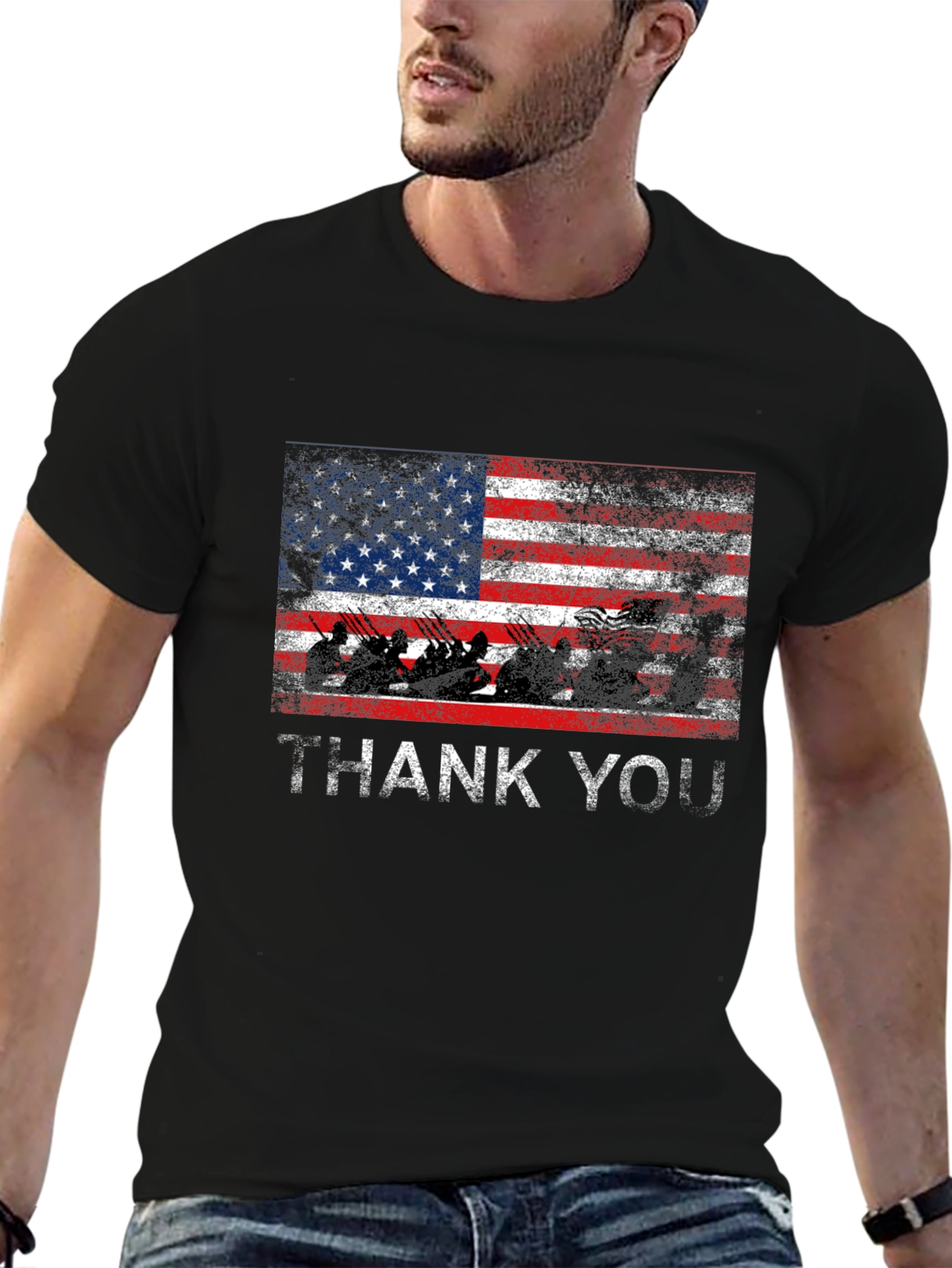 Patriotic Thank You Graphic Tee