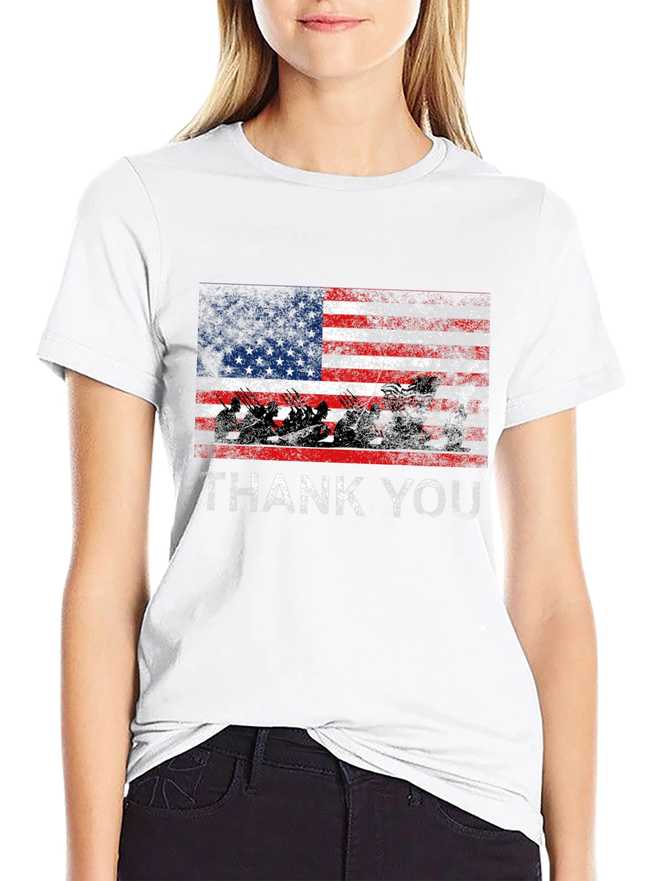 Patriotic Thank You Graphic Tee