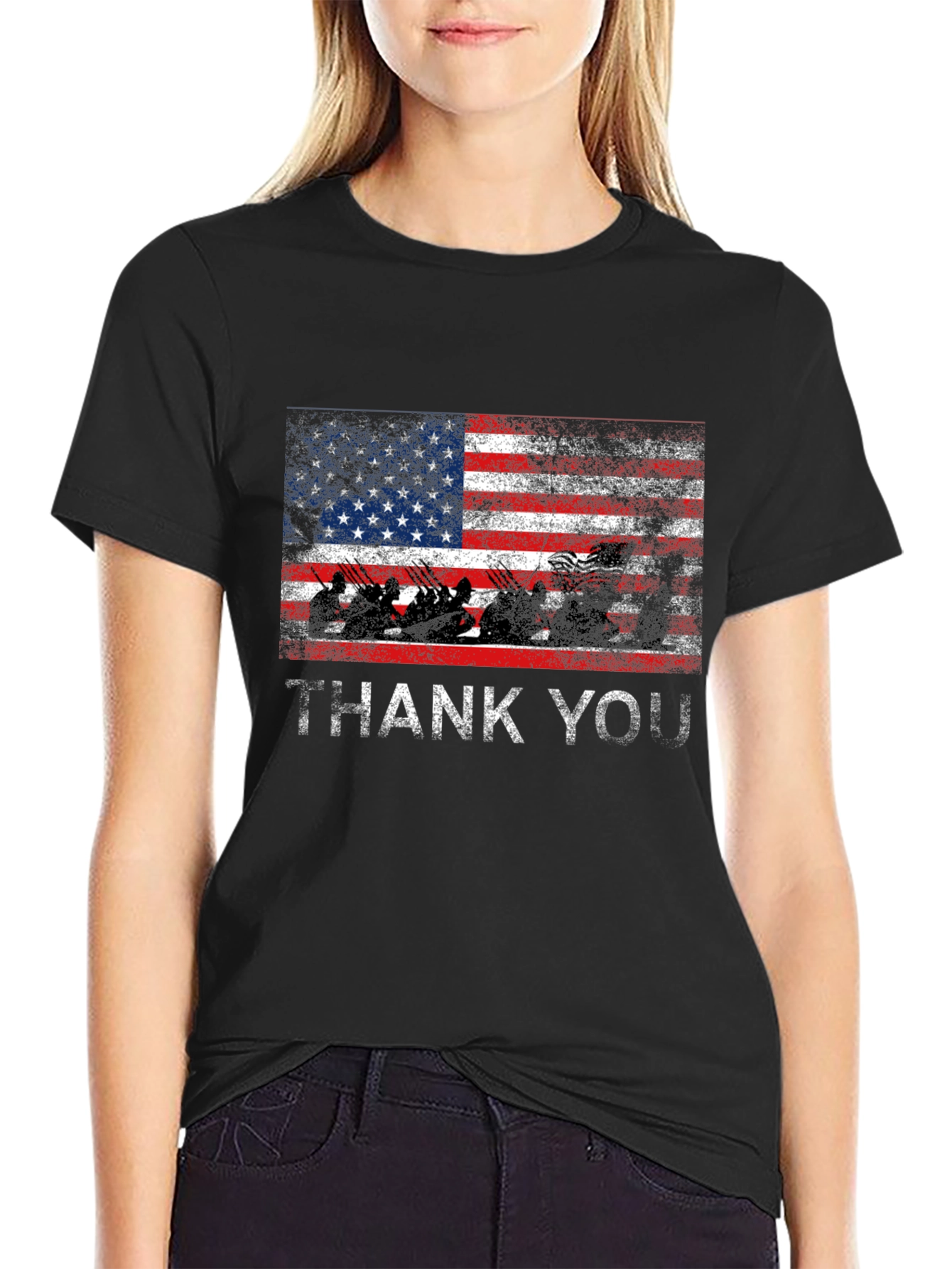 Patriotic Thank You Graphic Tee