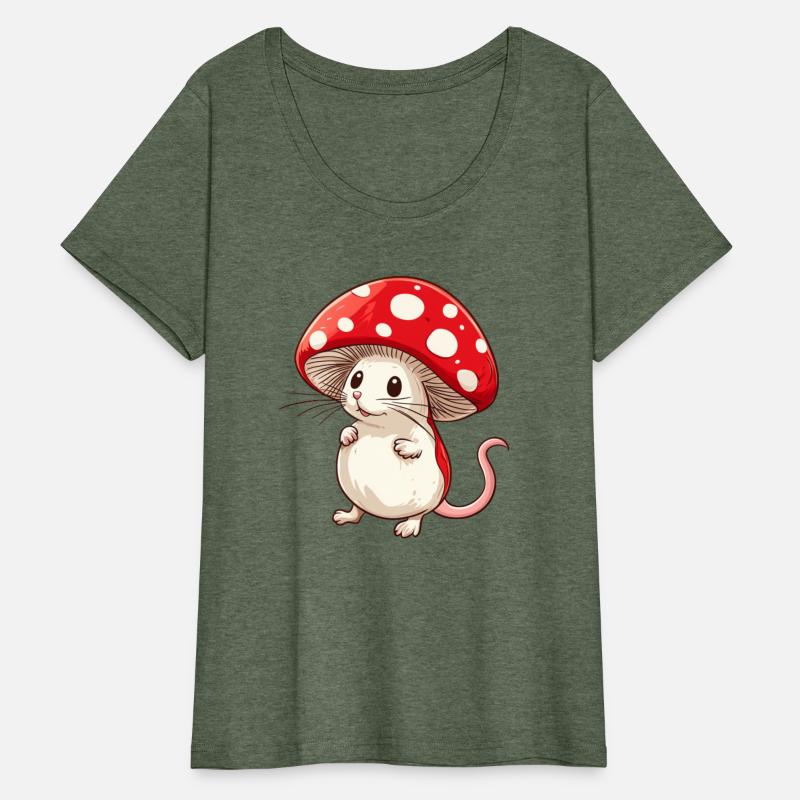 Mushroom Mouse Funny Animal And Mushroom