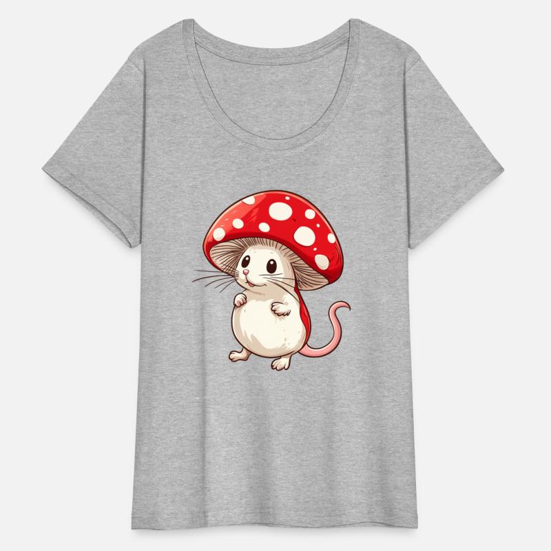 Mushroom Mouse Funny Animal And Mushroom
