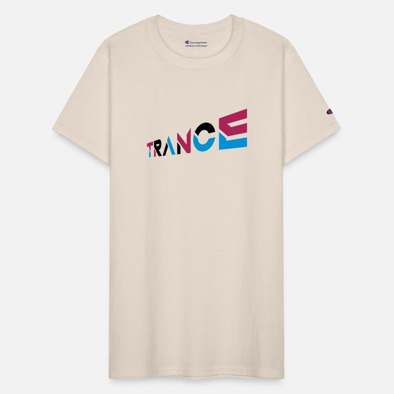 music trance lettering design