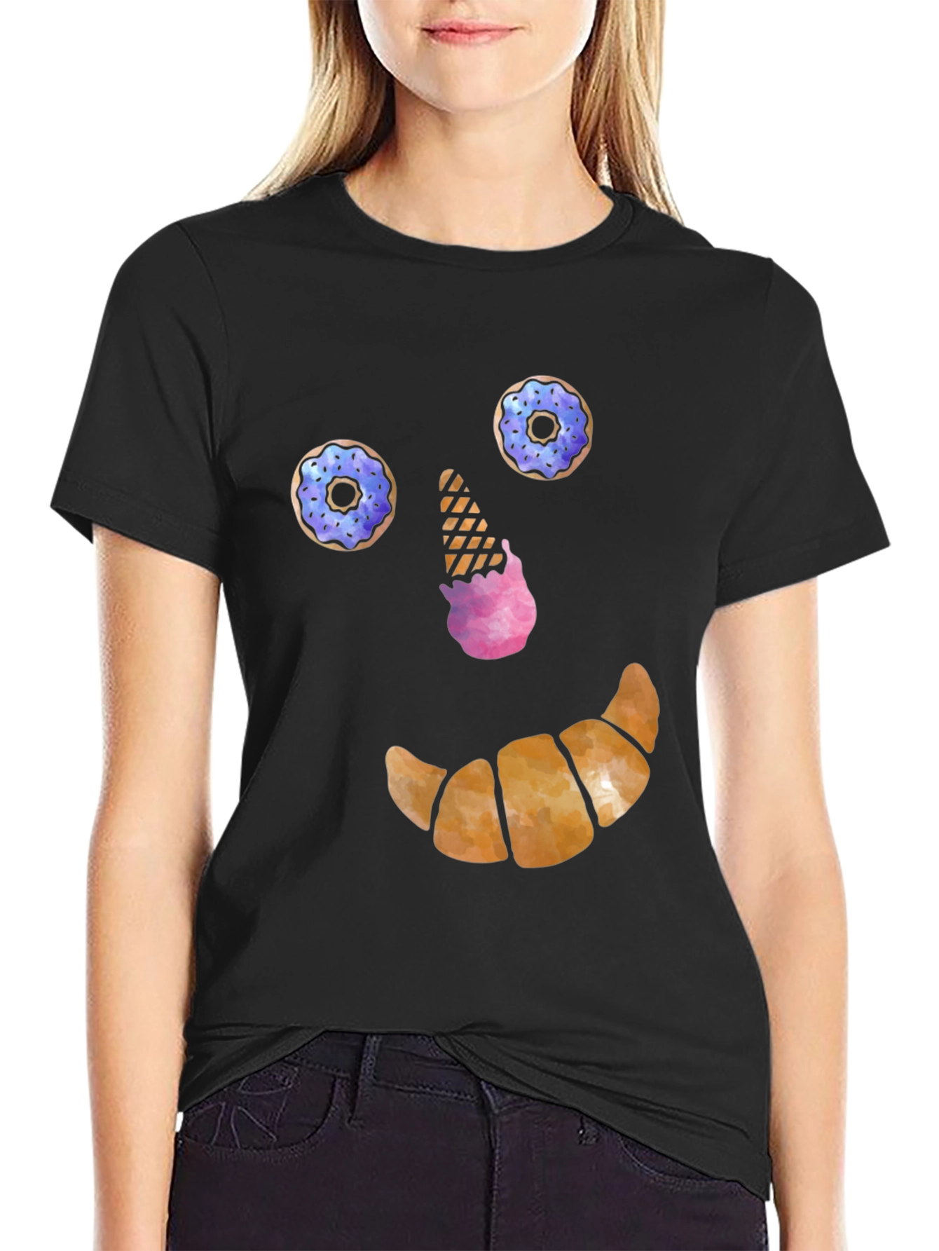 Funny Dessert Face T-Shirt