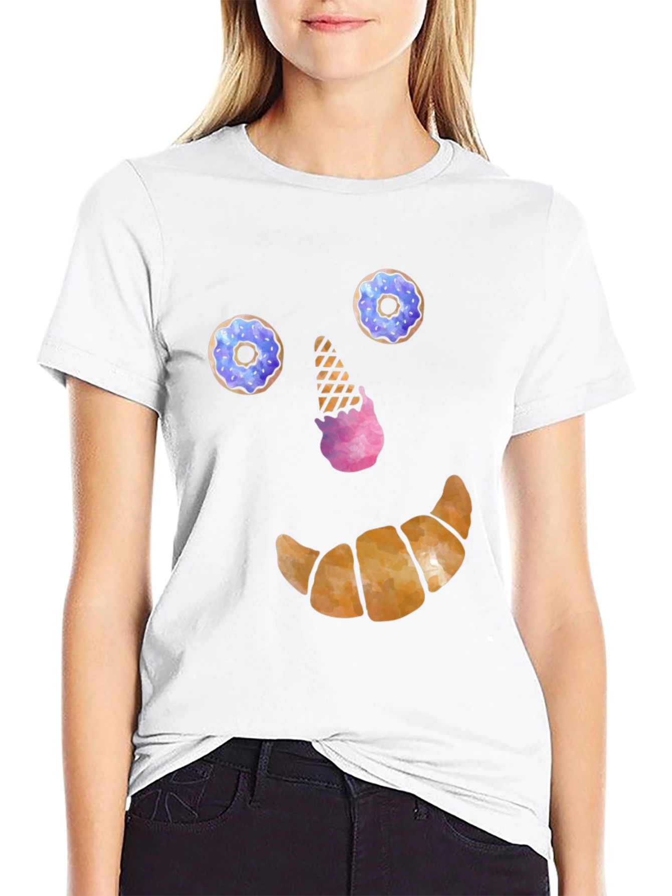 Funny Dessert Face T-Shirt
