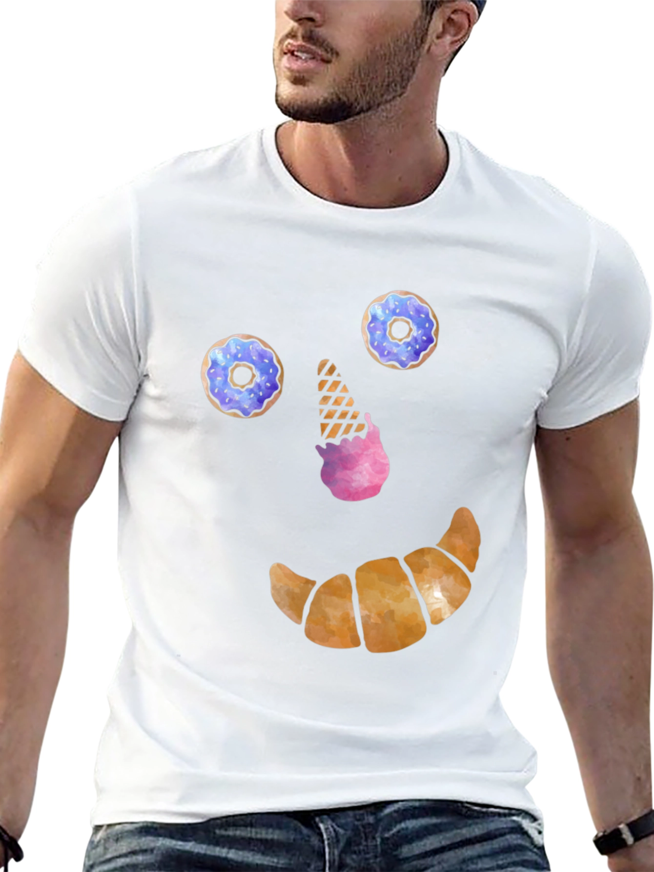 Funny Dessert Face T-Shirt