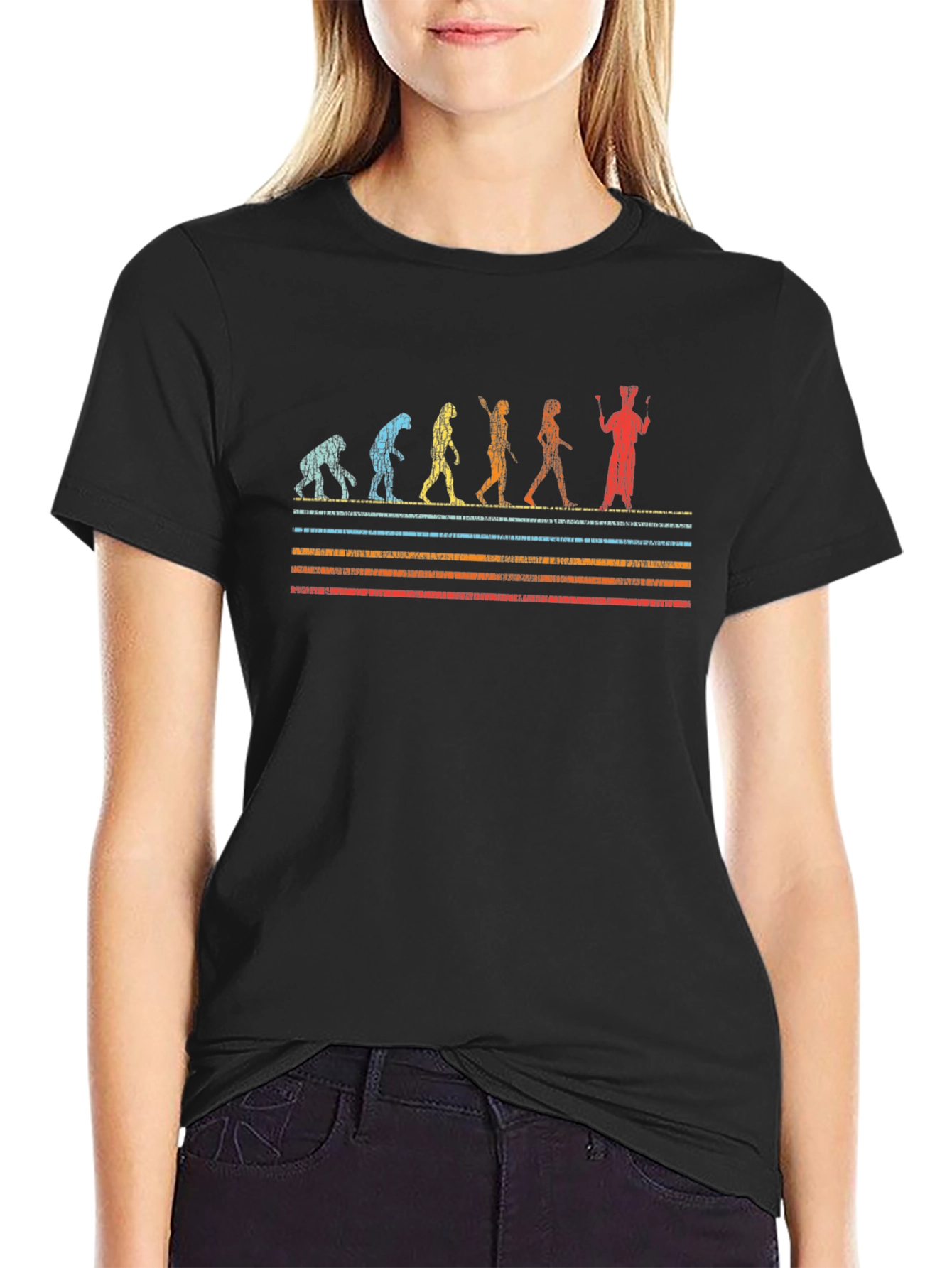 Evolution of Juggling Black T-Shirt