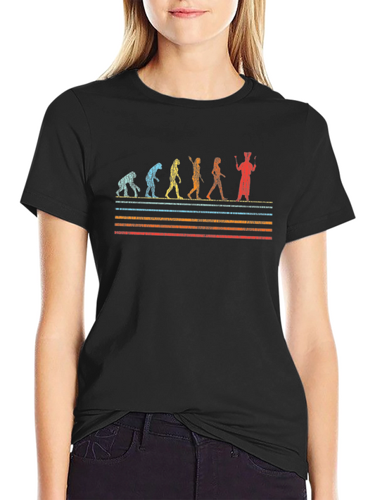 Evolution of Juggling Black T-Shirt