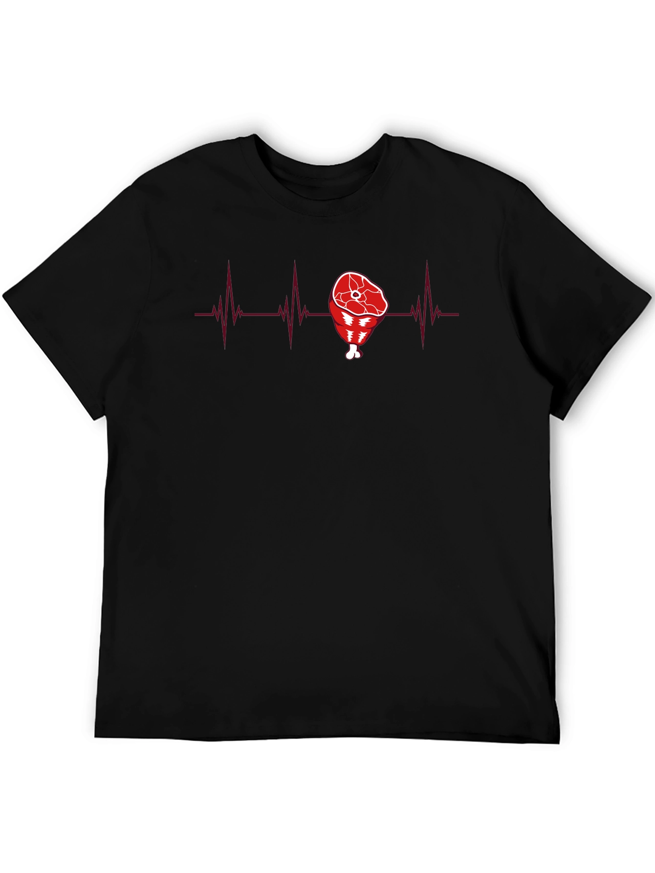 Meat Lover Heartbeat T-Shirt - Funny Graphic Tee