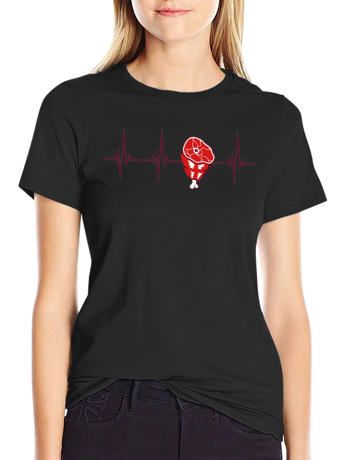 Meat Lover Heartbeat T-Shirt - Funny Graphic Tee