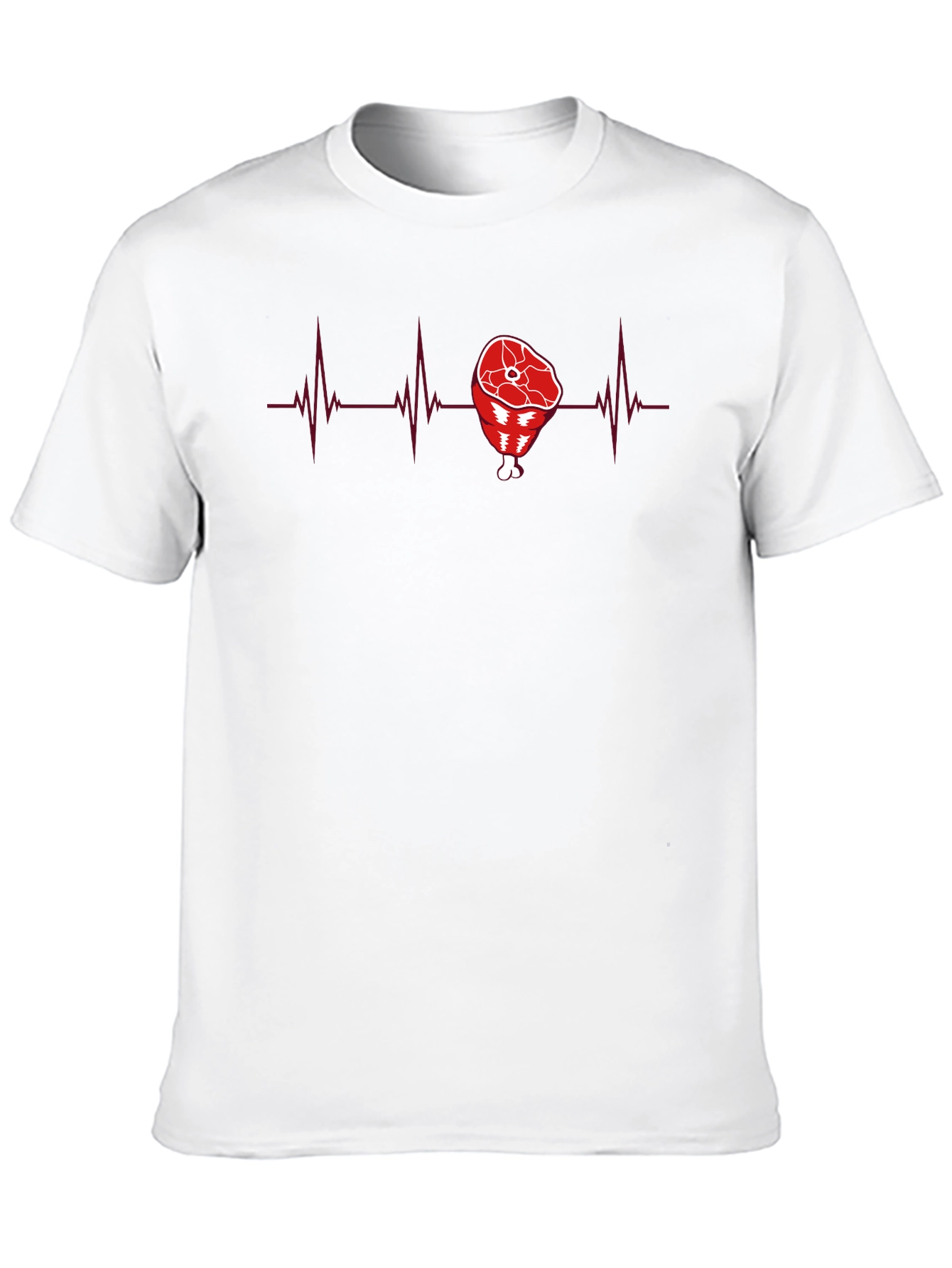 Meat Lover Heartbeat T-Shirt - Funny Graphic Tee