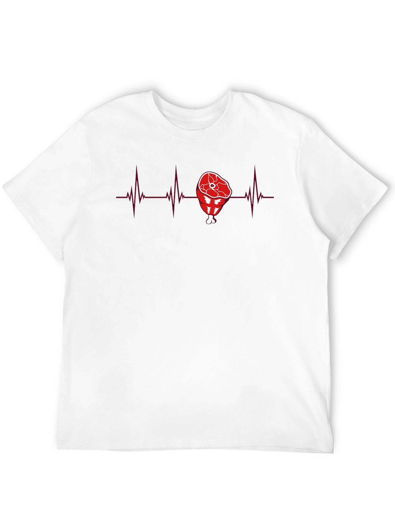 Meat Lover Heartbeat T-Shirt - Funny Graphic Tee