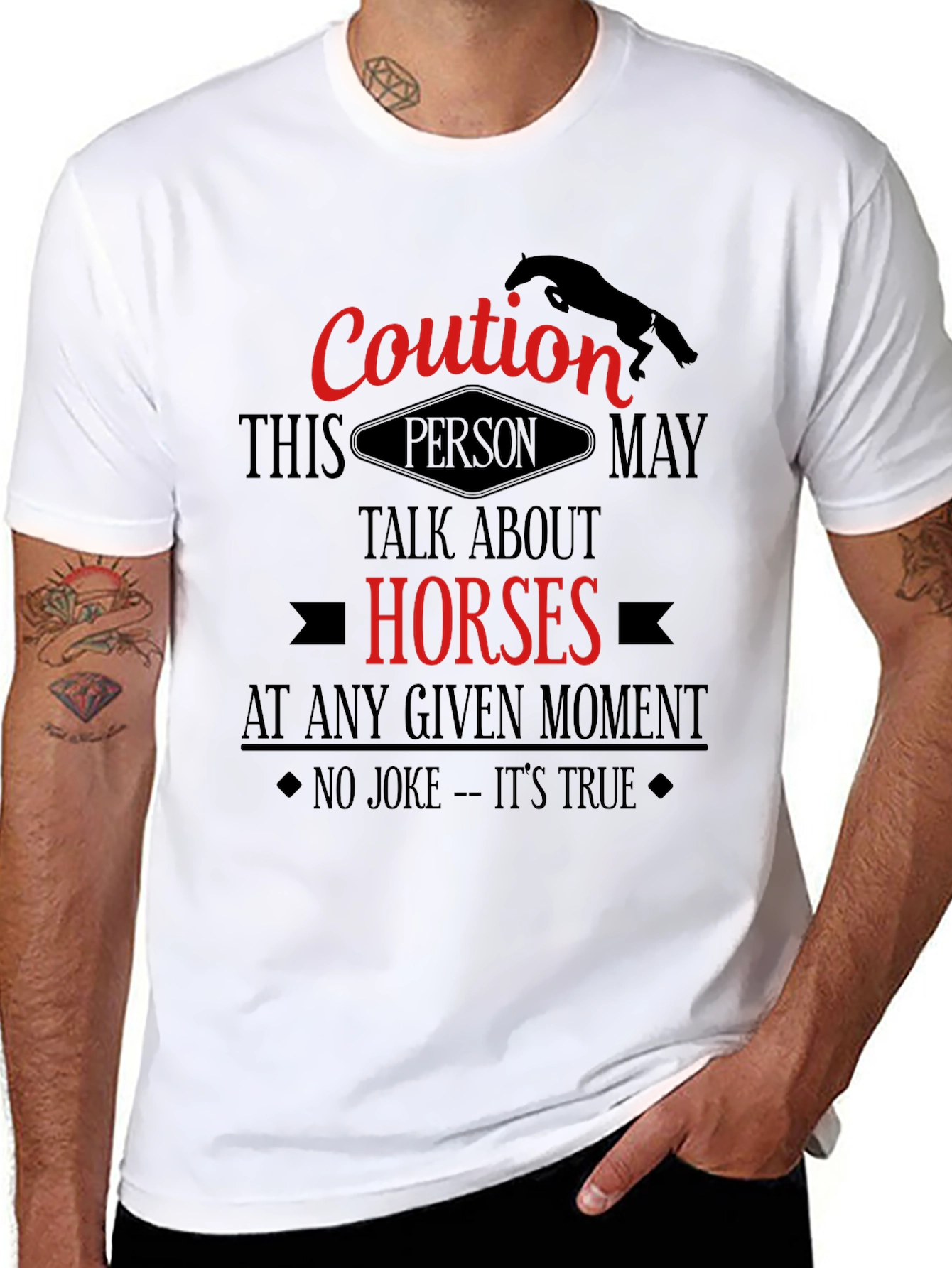 Caution Horse Lover T-Shirt