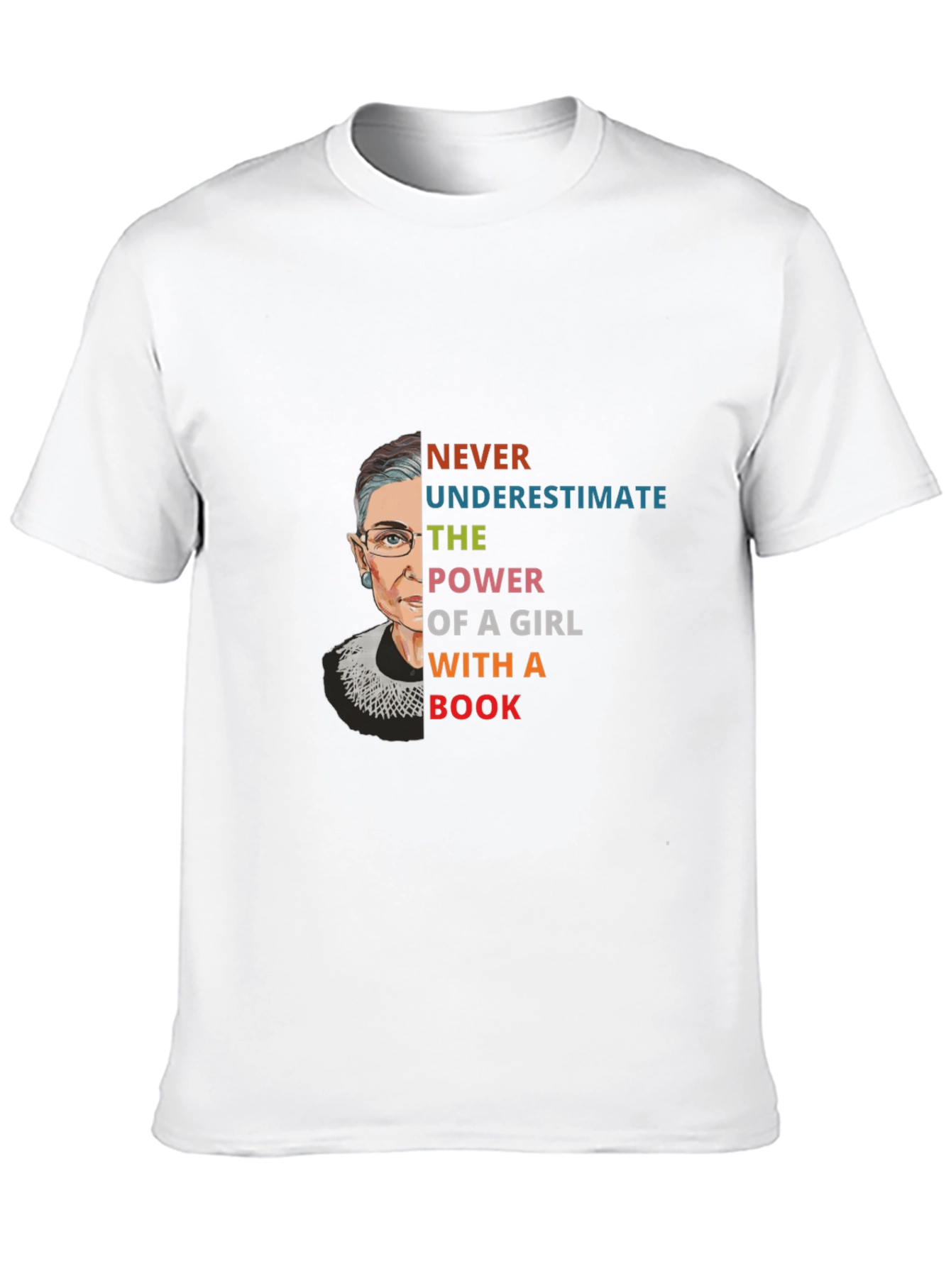 RBG Power of a Girl with a Book T-Shirt