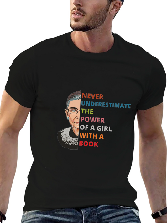 RBG Power of a Girl with a Book T-Shirt