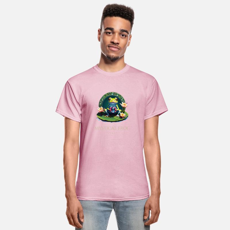 Mystical Frog with Crystal ball and Lilies