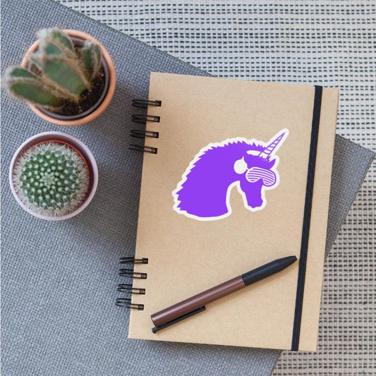 Mythical Purple Unicorn DJ Music Club Party Fun