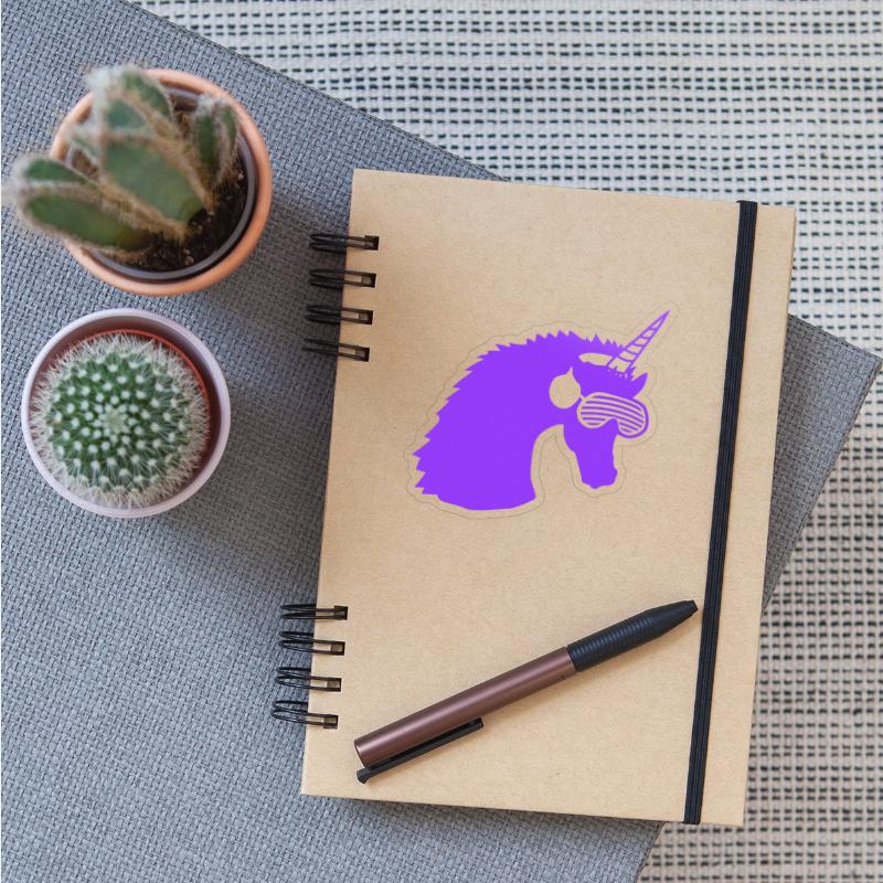 Mythical Purple Unicorn DJ Music Club Party Fun