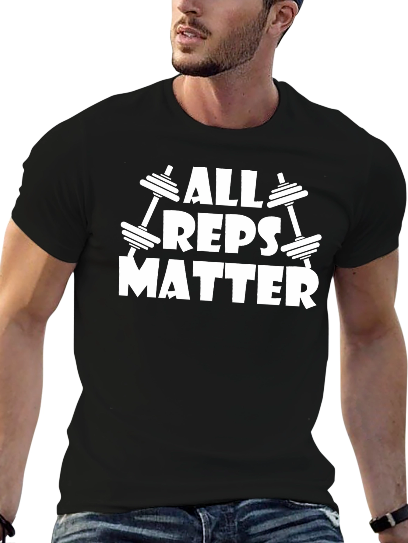 All Reps Matter Graphic T-Shirt Gym Workout Tee