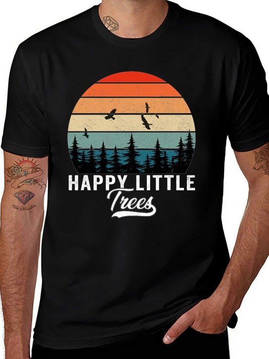 Happy Little Trees Graphic T-Shirt