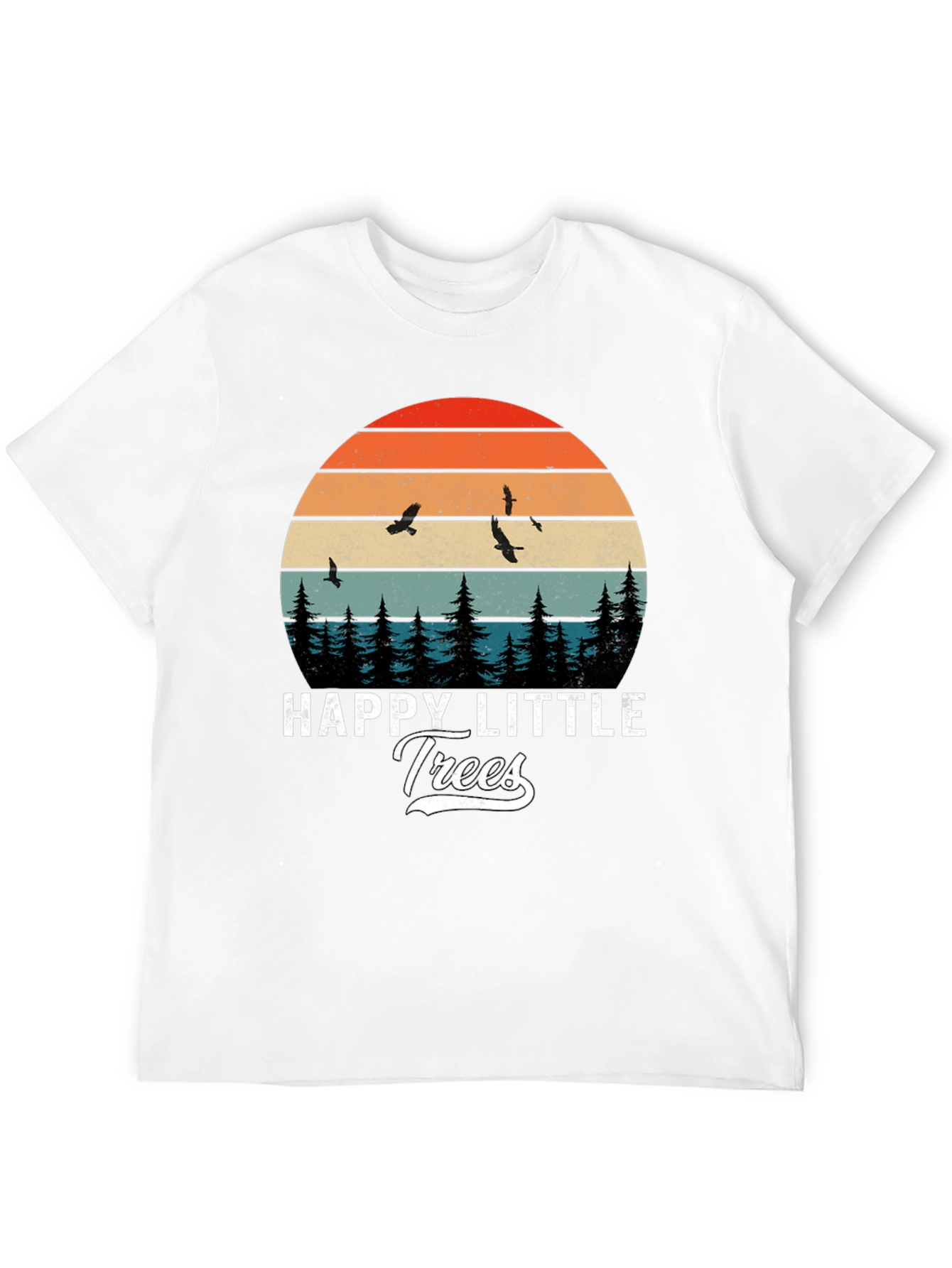 Happy Little Trees Graphic T-Shirt