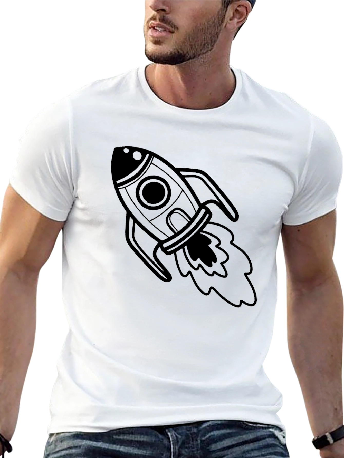 Rocket Graphic Tee - Blast Off in Style