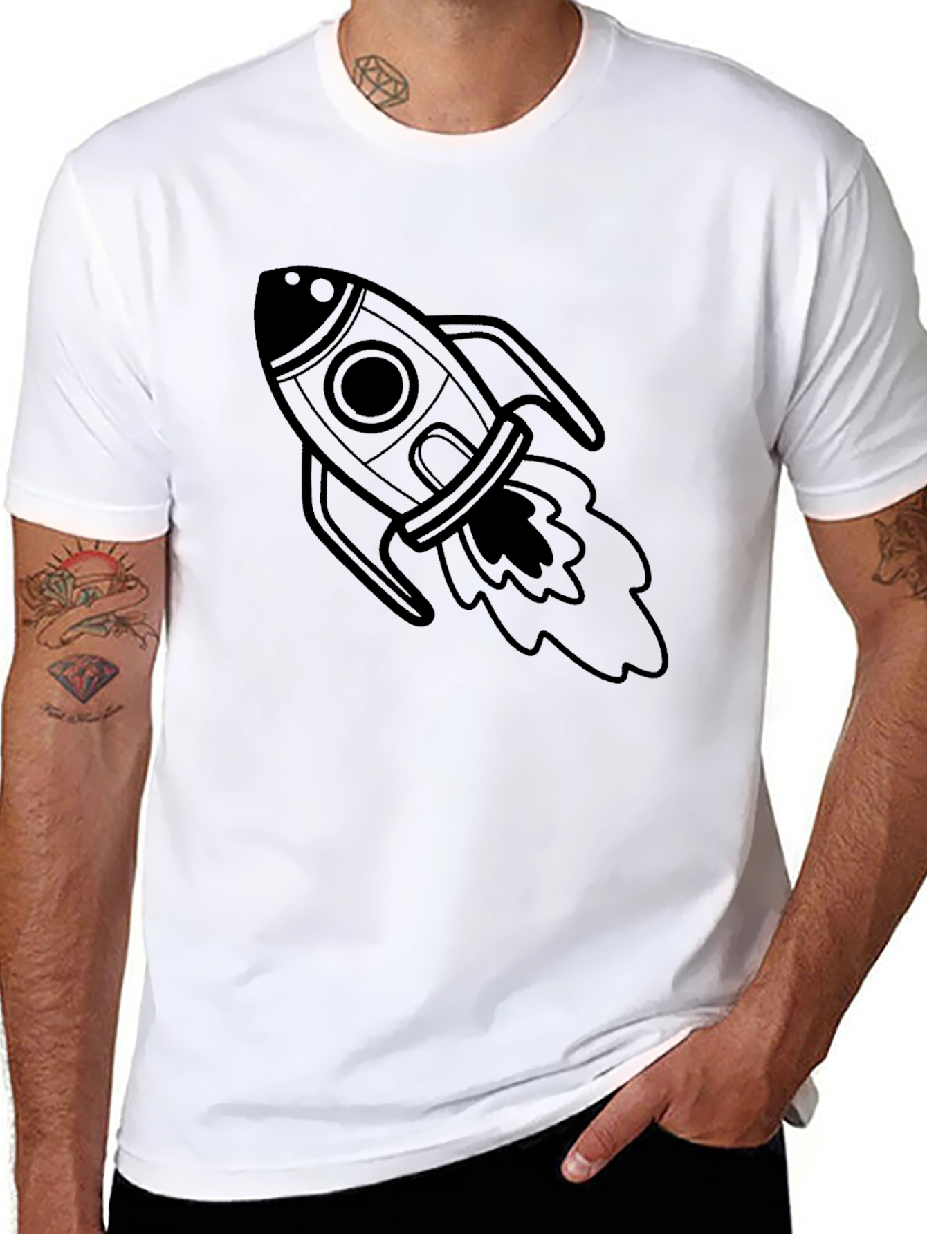 Rocket Graphic Tee - Blast Off in Style
