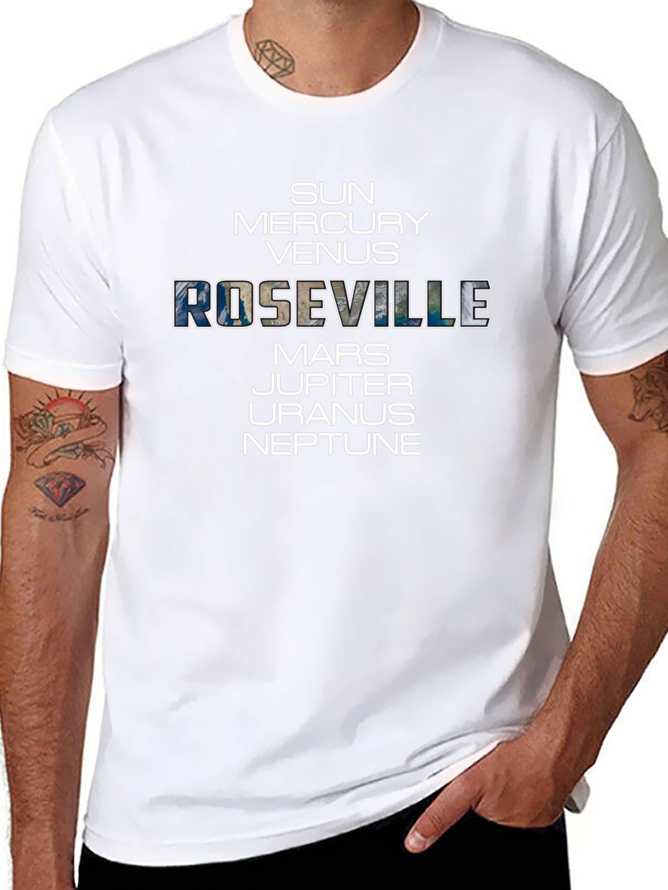 Roseville Planets Graphic T-Shirt