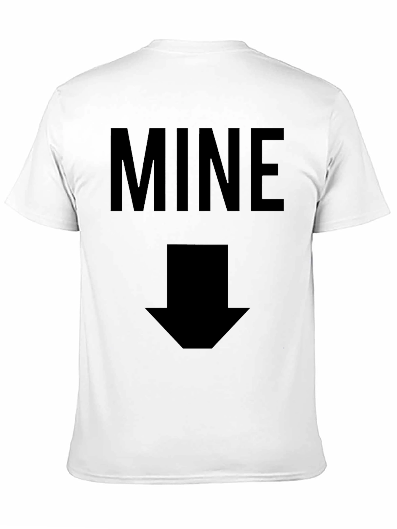 Mens Mine Arrow Graphic Black T-Shirt