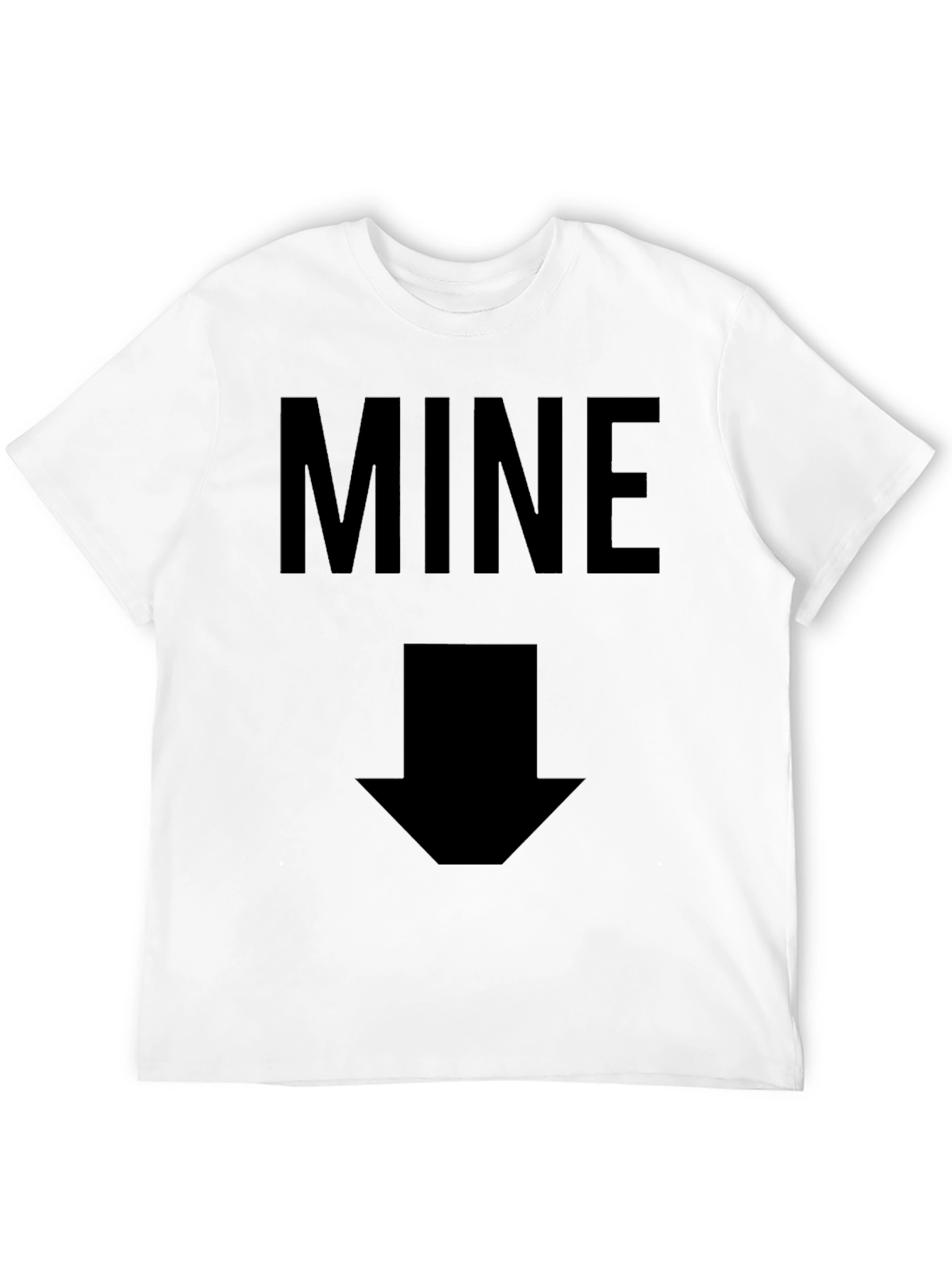 Mens Mine Arrow Graphic Black T-Shirt