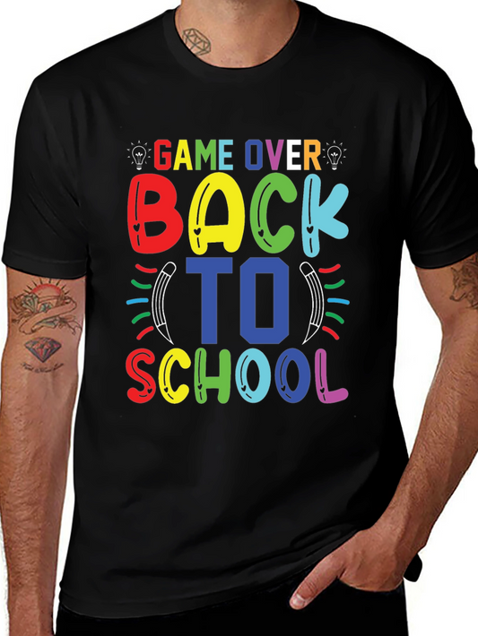 Game Over Back to School T-Shirt - Colorful Design