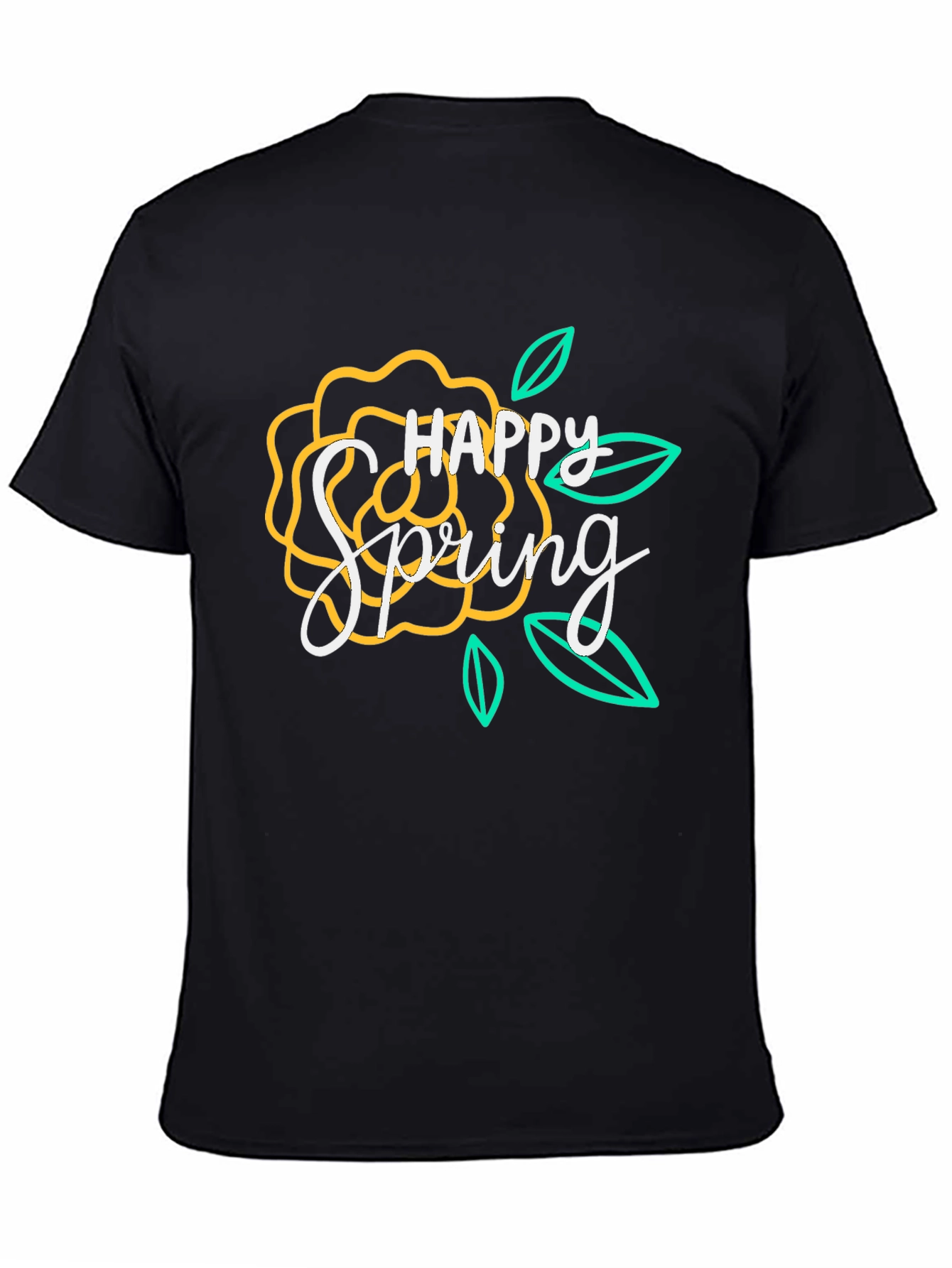 Happy Spring Floral Graphic T-Shirt