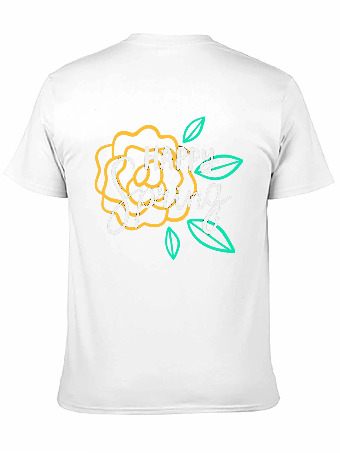 Happy Spring Floral Graphic T-Shirt