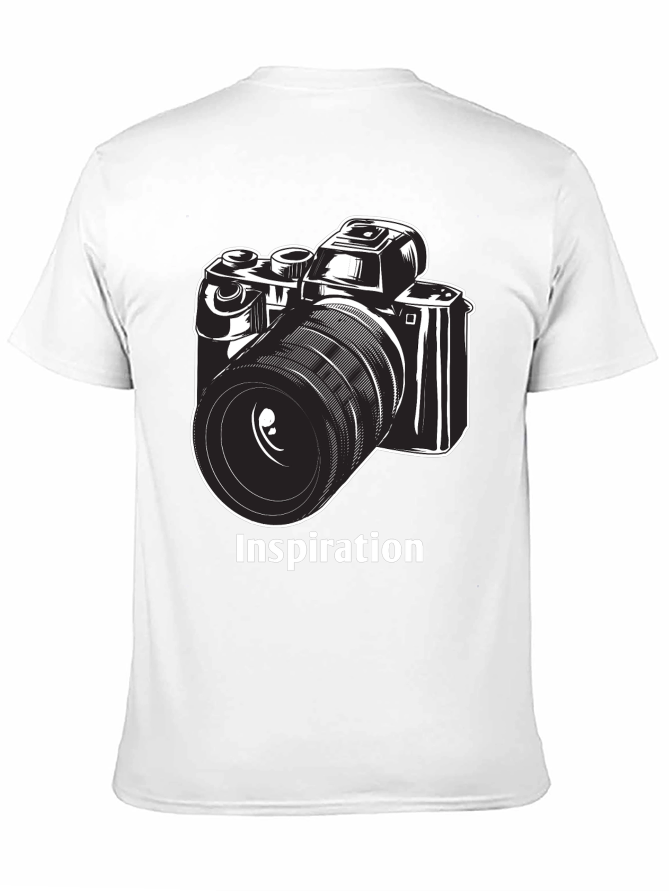 Inspiration Camera Graphic T-Shirt - Black