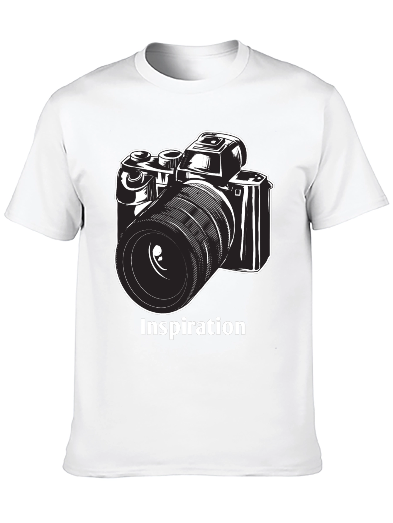 Inspiration Camera Graphic T-Shirt - Black